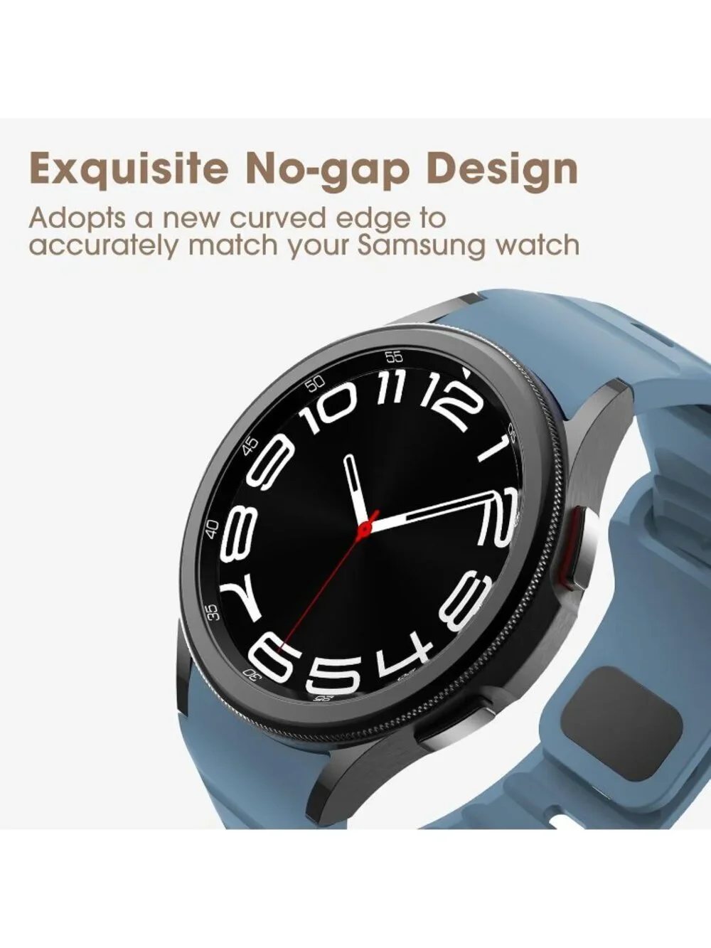 Men's Star Blue Analog Sport Silicone Replacement Samsung Galaxy Classic Watch
